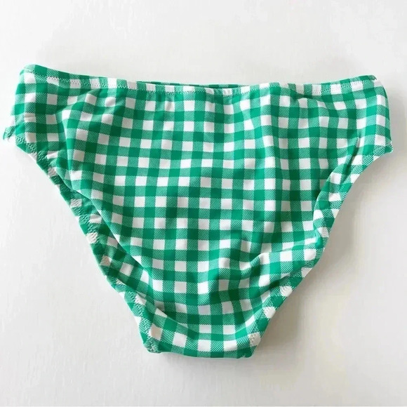 J Crew Crewcuts Girls Green Gingham Bikini Swim Bottom 16 NWOT - Picture 4 of 5